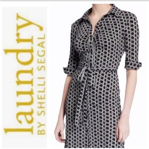 Laundry By Shelli Segal Green Shirt Dress